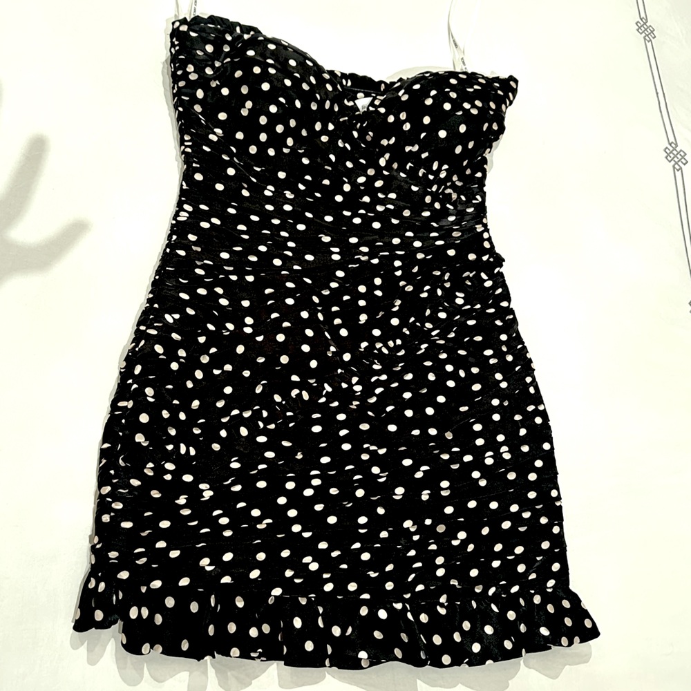 NWT 🌟 Ronny Kobo Haisley Polka Dot Dress - Picture 4 of 13